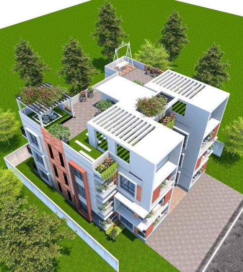 বাডির সামনের নকশা 