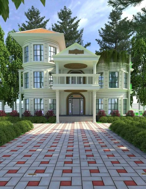 বাডির সামনের নকশা 