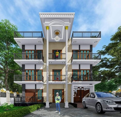 বাডির সামনের নকশা 
